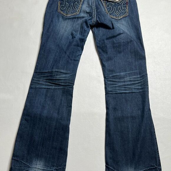 MEK| Slight Factory Distressed New Mazatlan Boot CutāDenimāJeans - Picture 6 of 7